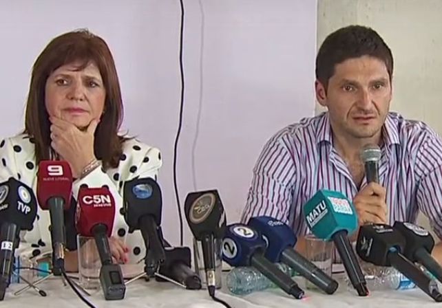 En Helvecia. Bullrich y Pullaro anunciaron los detalles de la detención de Cristian Lanatta y Víctor Schillaci / Foto: Gentileza Telam