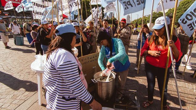 Los movimientos sociales ganan las calles de Capital Federal
