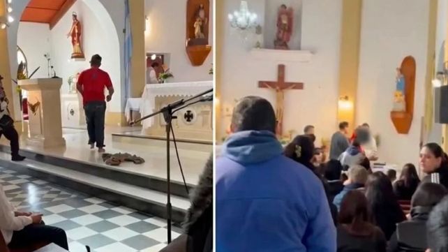 Un hombre fue demorado tras irrumpir en una misa en Recreo