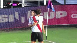 Los pibes de River Plate brillaron y conquistaron la Messi Cup.