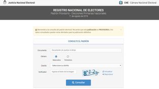 Hasta el viernes hay tiempo para consultar el padrón provisorio