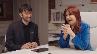 Durante la entrevista para Gelatina, Cristina Kirchner bromeó con Pedro Rosemblat sobre su relación con Lali Espósito.
