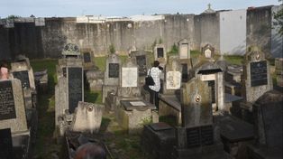 El cementerio de la Unión Hebraica donde están enterrados los miembros de la familia Gutgold.