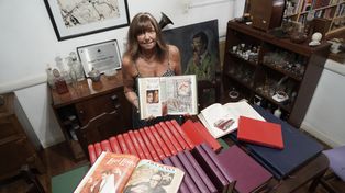 El legado de Rafael Ielpi en manos de su esposa Dora Suárez. Este patrimonio fue donado a la Universidad pública.