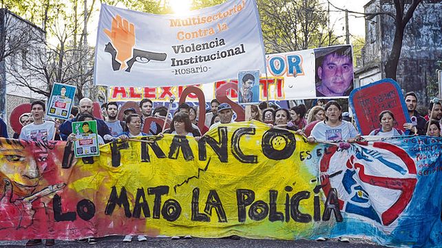 reclamos. Para los padres de Franco y organizaciones sociales nunca hubo dudas de la participación policial.