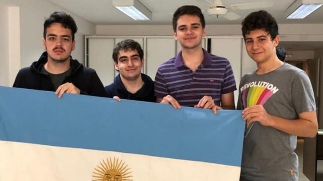 Federico Mierez y Julián Cabrera (a la izquierda) integraron el equipo argentino.