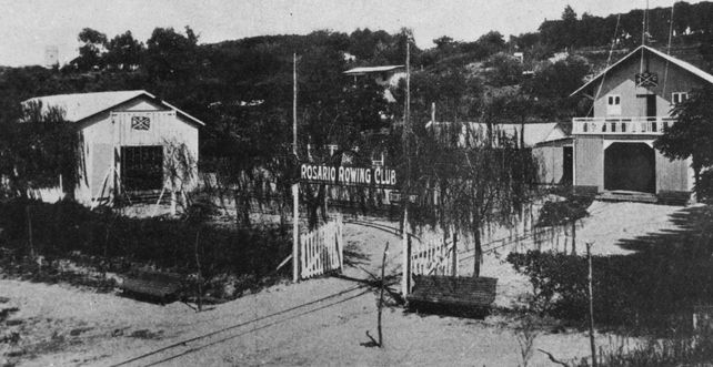 Calles de arena. Así lucía el ingreso a las instalaciones en los albores del siglo pasado.