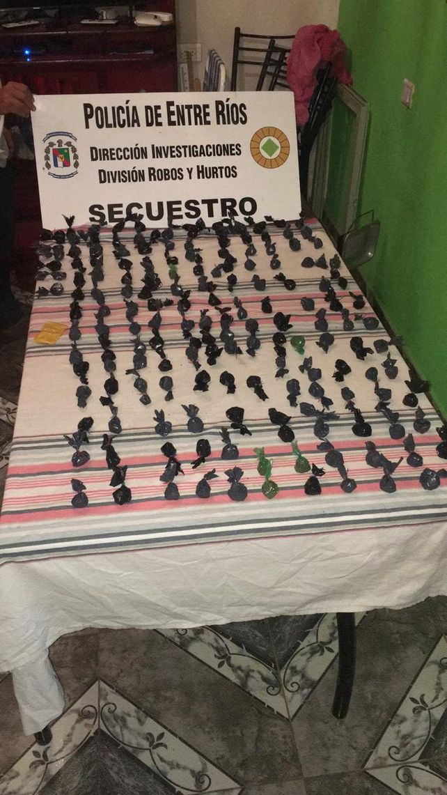 Vendían bolsas con marihuana paraguaya prensada.&nbsp;