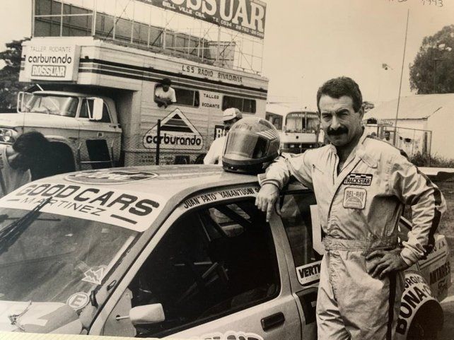 El Pato Juan Yannantuoni, un histórico del automovilismo zonal.