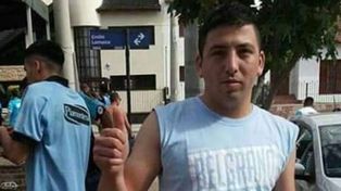 El hincha de Belgrano que fue arrojado desde la tribuna.&nbsp;
