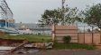 La tormenta provocó la caída de un tapial del club Peñarol en Paraná