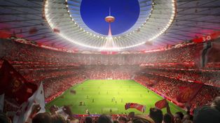 El club Manchester United anunció planes para construir un estadio con capacidad para 100.000 personas.