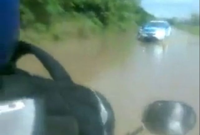 Así quedó Avenida Peñaloza por la lluvia