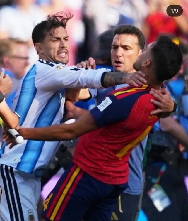 La Fifa no sancionará por ahora a Leandro Paredes, quien golpeó a un jugador español tras la final del Mundial