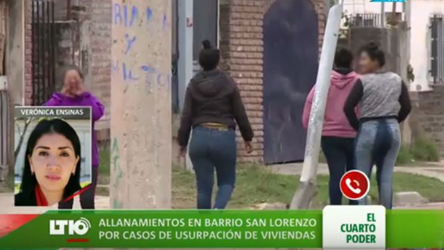 Amenazaron a periodista y camarógrafo durante allanamientos en Bº San Lorenzo