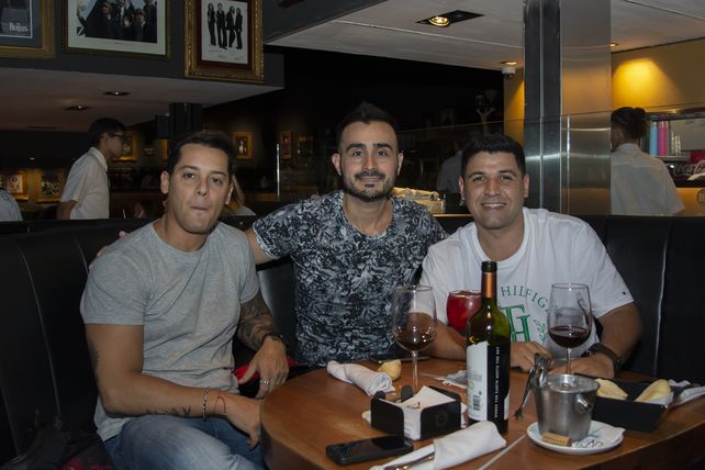 Matías Nannini, Federico Moret y Nahuel Fretto