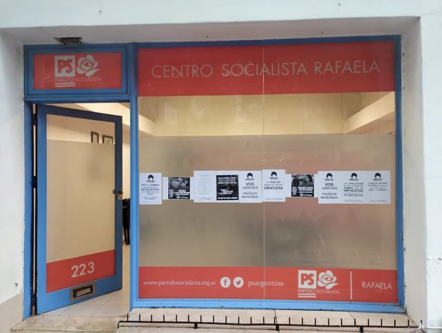 El Centro Socialista ubicado en la ciudad de Rafaela.