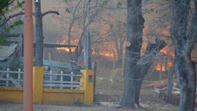 El peor incendio de la década que sufren las sierras de Córdoba