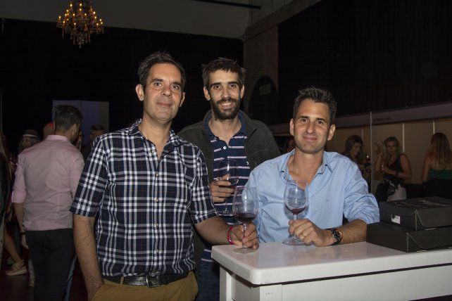 Diego Berretta, Miguel Cascardo y Gustavo Bianchi