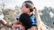Agostina Holzheier celebra su gol. Agostina Holzheier celebra su gol.
