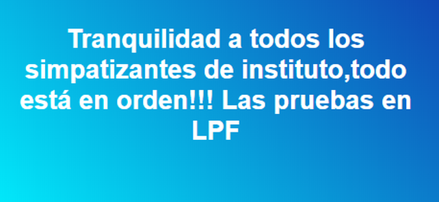 Las palabras del DT de instituto en su facebook