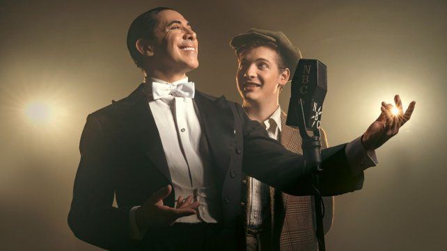 Oscar Lajad y Lucas Gerson interpretan a Gardel y Sinatra en Cuando Frank conoció a Carlitos