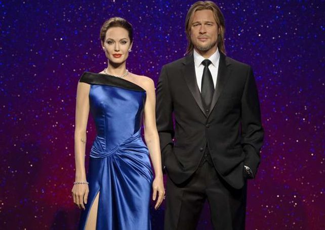 A Angelina Jolie y Brad Pitt los separaron hasta en el museo de cera Madame Tussauds