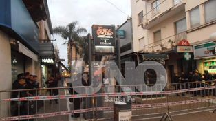 Amplio despliegue policial en la peatonal por marcha de la Uocra