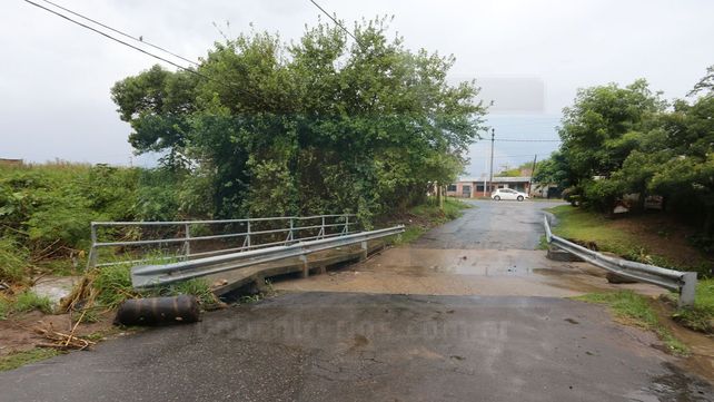 Lluvias en Paraná: Así está el puente de calle Gálvez donde cayó el auto de Fiorella