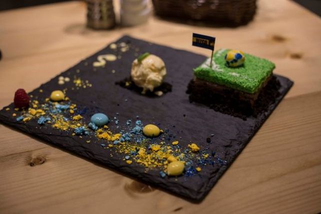 Uno de los postres que engalanará la carta del café temático de Maradona.&nbsp;