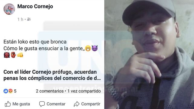 Acusado de narco fue declarado prófugo pero él lo desmiente por Facebook