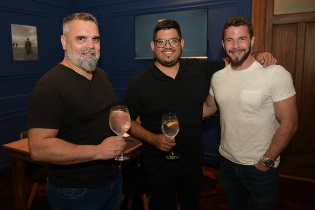 Federico Viotti, Demian Loyola y Diego Milazzo.