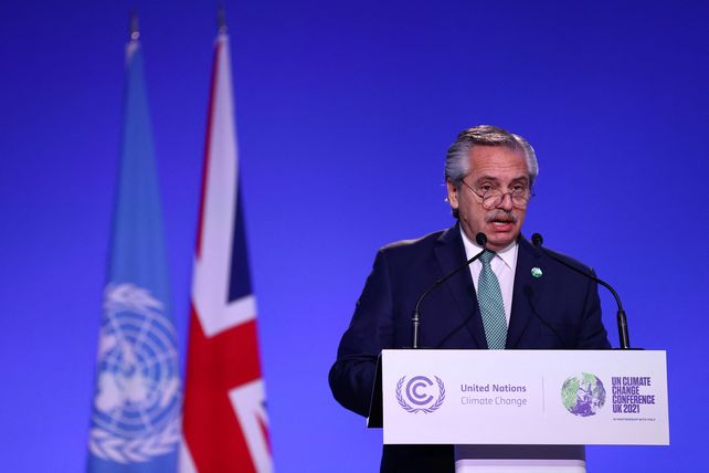 El presidente Alberto Fernández habló este martes en la Cumbre de Líderes de la Conferencia de las Naciones Unidas sobre el Cambio Climático.&nbsp;