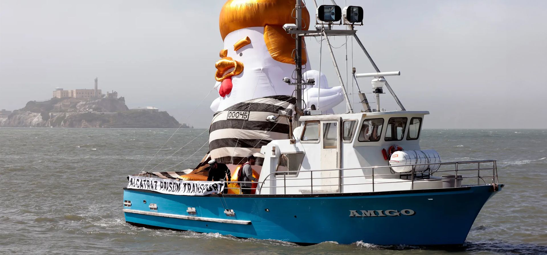 Un globo inflable con el 