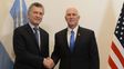 macri y pence hablaron de reforzar el lazo estrecho entre argentina y estados unidos