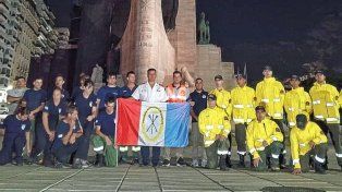Santa Fe envió un equipo de brigadistas para colaborar en el control de incendios forestales en Chubut