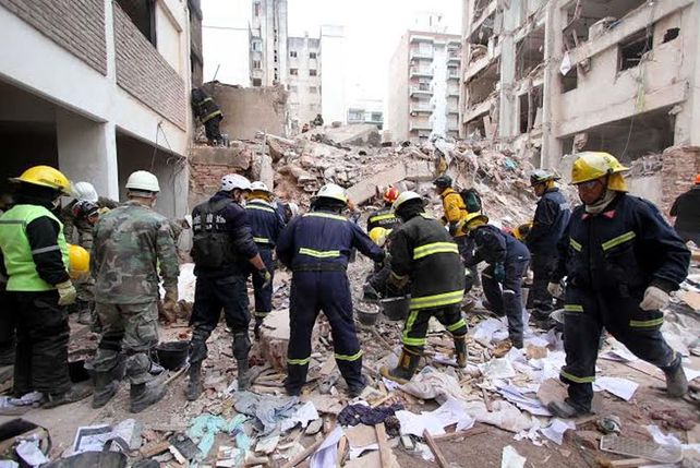 Así quedó el edificio de calle Salta en Rosario