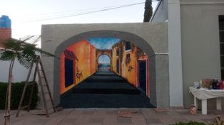 Pinceladas de arte entre quince muralistas en el aniversario de Carrizales