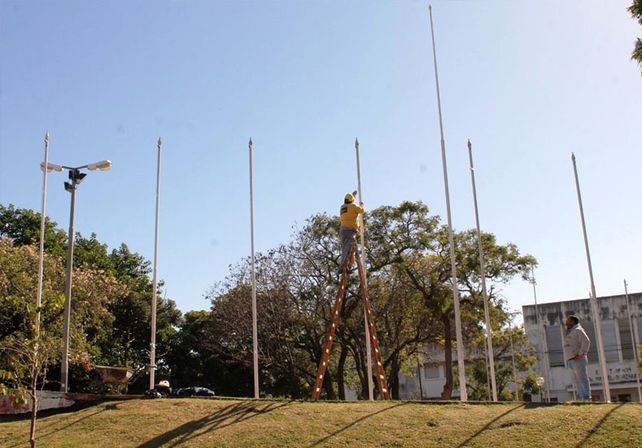 El Municipio trabaja en la puesta en valor de la Plaza 20 de Junio