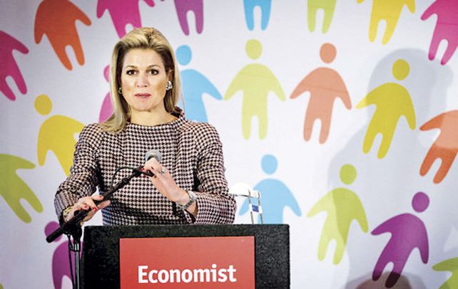 Máxima fue muy aplaudida al finalizar su intervención en el congreso que reúne a empresas agrícolas.