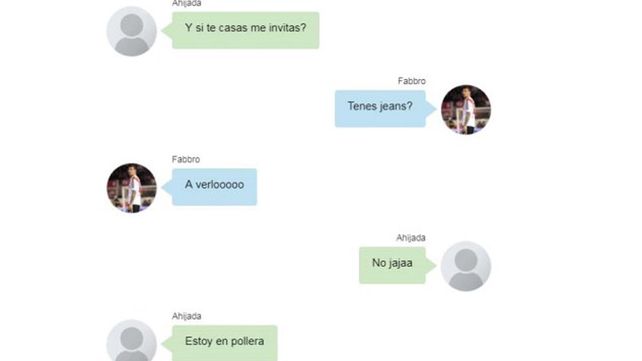 Filtraron los chats hot de Jonathan  Fabbro con su ahijada menor de edad