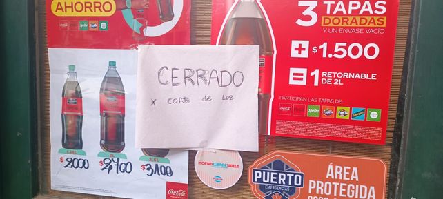 Comercio cerrado en Catamarca y España por el corte de energía.