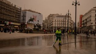 La Puerta del Sol, uno de los tantos lugares donde se pudo divisar con claridad este fenómeno.&nbsp;