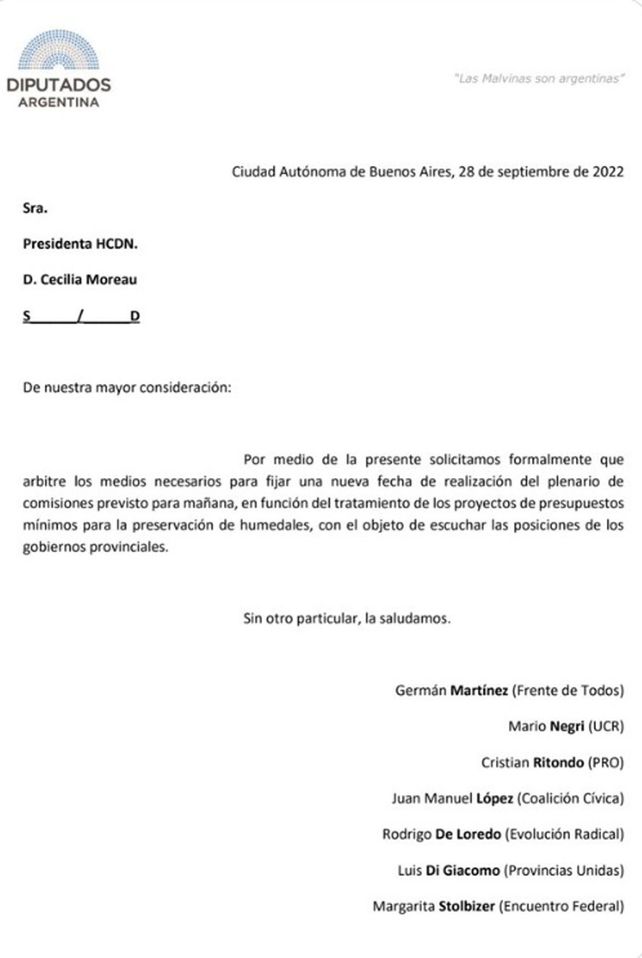 Ley de Humedales: ambientalistas vuelve a exigir el urgente tratamiento de la norma