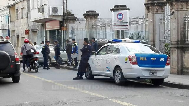 Motociclista lesionado en una colisión ocurrida en una arteria céntrica