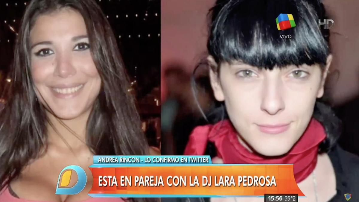 Andrea Rincón, enamorada de una joven DJ