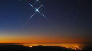 Hoy desde el atardecer conjunción de Venus y Júpiter