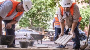 Comenzó un fuerte plan de veredas tanto para el centro como para los barrios de Rosario