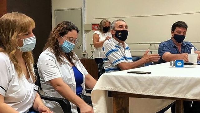 Reunión de la junta de Defensa Civil de la ciudad de San Cristóbal