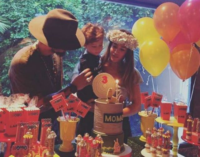 Jimena Barón y Daniel Osvaldo festejaron juntos el cumpleaños de su hijo Morrison